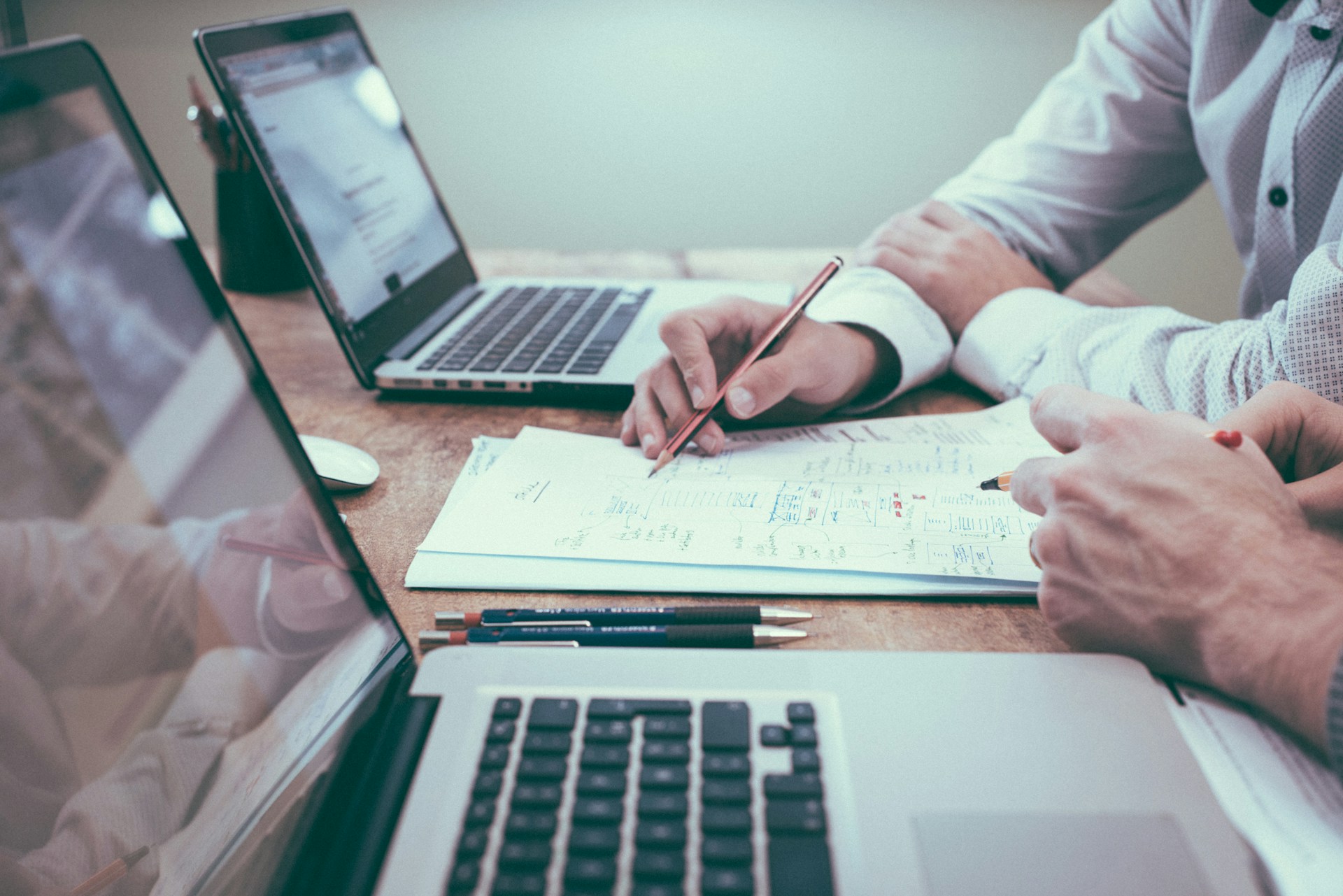 Accountant meeting with a client